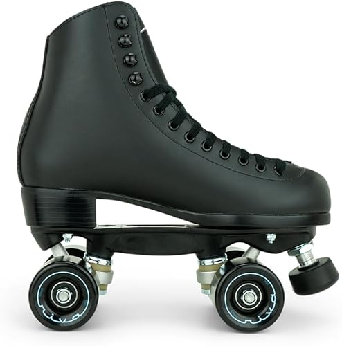 Miniatura 9 de Riedell Boost Roller Skates - Lightweight, Comfortable Indoor Quad Skates for Men and Women Beginner to Seasoned with Smooth Retro Build White