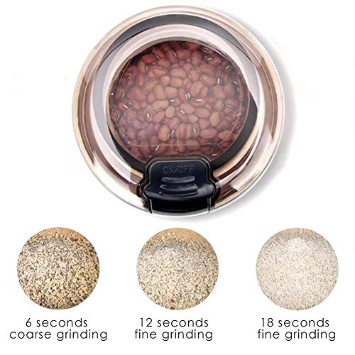 ywewsq Molinillos de Granos, Molinillo de café eléctrico para Especias Máquina de molienda Fina Trituradora de Molino de… - Imagen 7