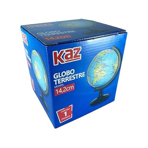 Globo Terrestre Giratorio Mesa Mapa Mundi Político Escolar 14,2 cm Eixo Com Medidor Geopolítico Esco