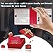 Ziciner Car Registration Insurance Holder, 2Pack Essential Auto PVC Card Document Glove Box Organizer with Velcro Closure, Universal Car Accessories for Men & Women (S-Gold/Red)