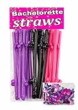15 pcs Bachelorette Pennis Straws Party Hen Naughty, Willy Shaped Pennis Straw, Crazy Funny Drinking Straws, Willy Party Supplies Favors