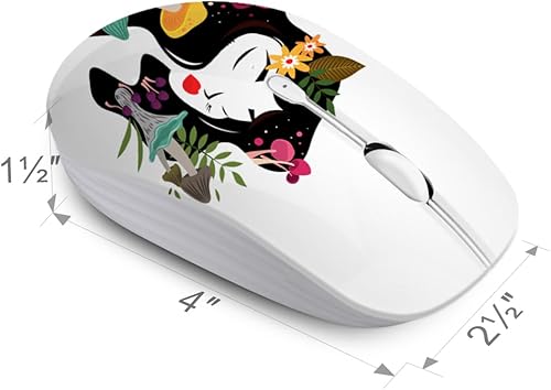 Miniatura 3 de Ratón inalámbrico con nano receptor para PC, portátil, portátil, computadora, MacBook, menos ruido, ratones ópticos móviles portátiles