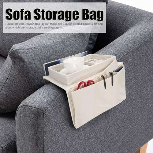 Organizador de reposabrazos de sofá impermeable para evitar manchas y caídas 6