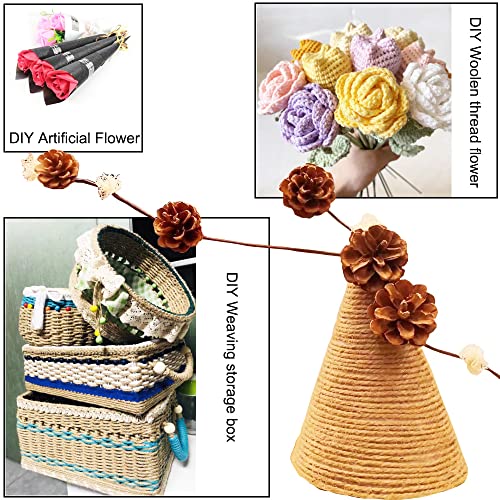 Etetevn 80 Pcs Brown 2 Gauge(2Mm Diameter) Floral Stem Wire 16 Inch For Diy Crafts, Artificial Flower Arrangements, Wreath Making, Wedding Decorations #TOP5