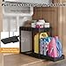 Meltrck Under Sink Organizer 2 Pack,Bathroom Under Cabinet Storage with Pull Out Sliding Drawers for Kitchen Organization,12.8 Inch,Black