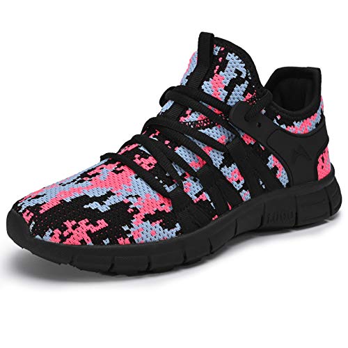 Image of INZCOU Running Shoes Lightweight Tennis Shoes Non Slip Gym Workout Shoes Breathable Mesh Walking Sneakers