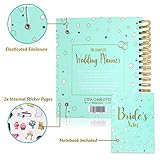 Complete UK Wedding Planner Book Organiser and Notebook Set for Bride and Groom - Engagement Gift with Checklists, Pockets, Diary and Stickers - Image 4