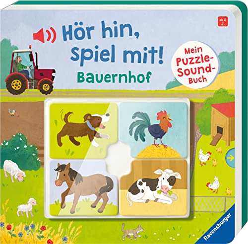 Preisvergleich Produktbild Hör hin, spiel mit! Mein Puzzle-Soundbuch: Bauernhof