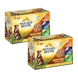 Nature’s Recipe Grain Free Chicken Recipe, Chicken & Venison Recipe and Chicken & Duck Recipe in Savory Broth Variety Pack Wet Dog Food, 12-2.75 oz. Cups, 2 Count