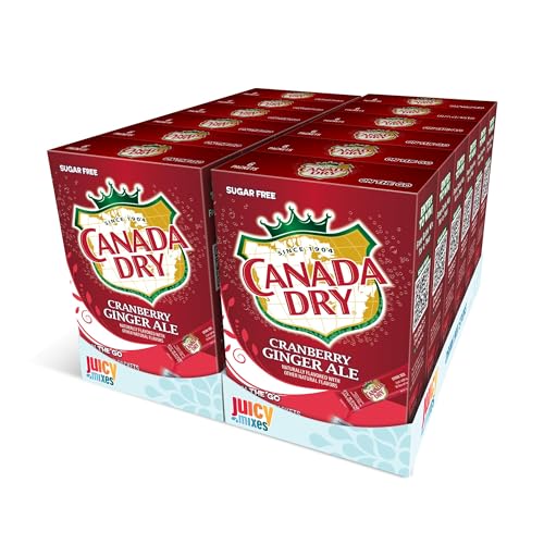 Canada Dry Powder Drink Mix – Sugar Free & Delicious (Cranberry Ginger Ale, 72 Sticks)