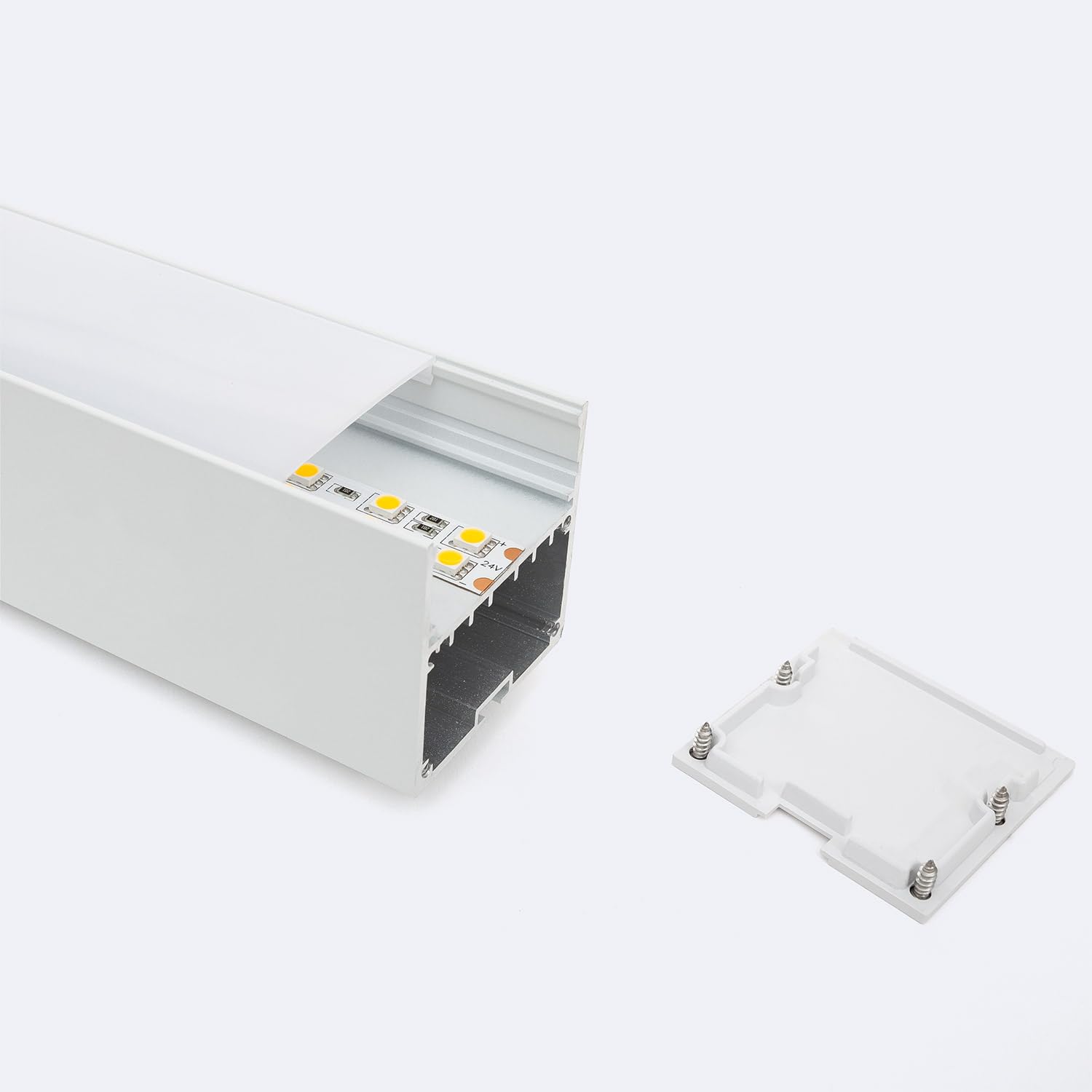LEDKIA Profilo Alluminio a Sospensione XL 50x50 per Striscia LED fino a 45m