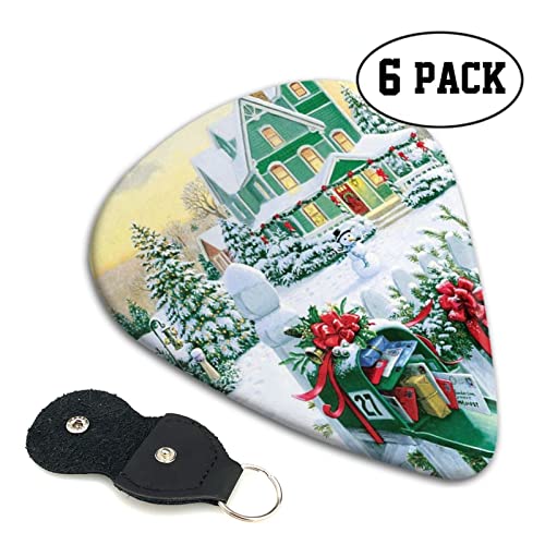 Boîte aux lettres de Noël et cadeaux Lot de 6 médiators pour guitare acoustique, guitare électrique, basse, ukulélé… - Les Beatles, Paul McCartney, John Lennon, RIngo Starr, George Harrison Boîte aux lettres de Noël et cadeaux Lot de 6 médiators pour guitare acoustique, guitare électrique, basse, ukulélé… – Image 3
