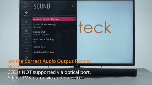 Image of Neoteck ARC /eARC Audio Extractor, HDMI ARC Audio to Optical Extractor with Supports PCM 2.0, Dolby 5.1, DTS 5.1, 24bit /192kHz, Plug and Play, Suitable for TV, Home Cinema & Legacy Audio Systems