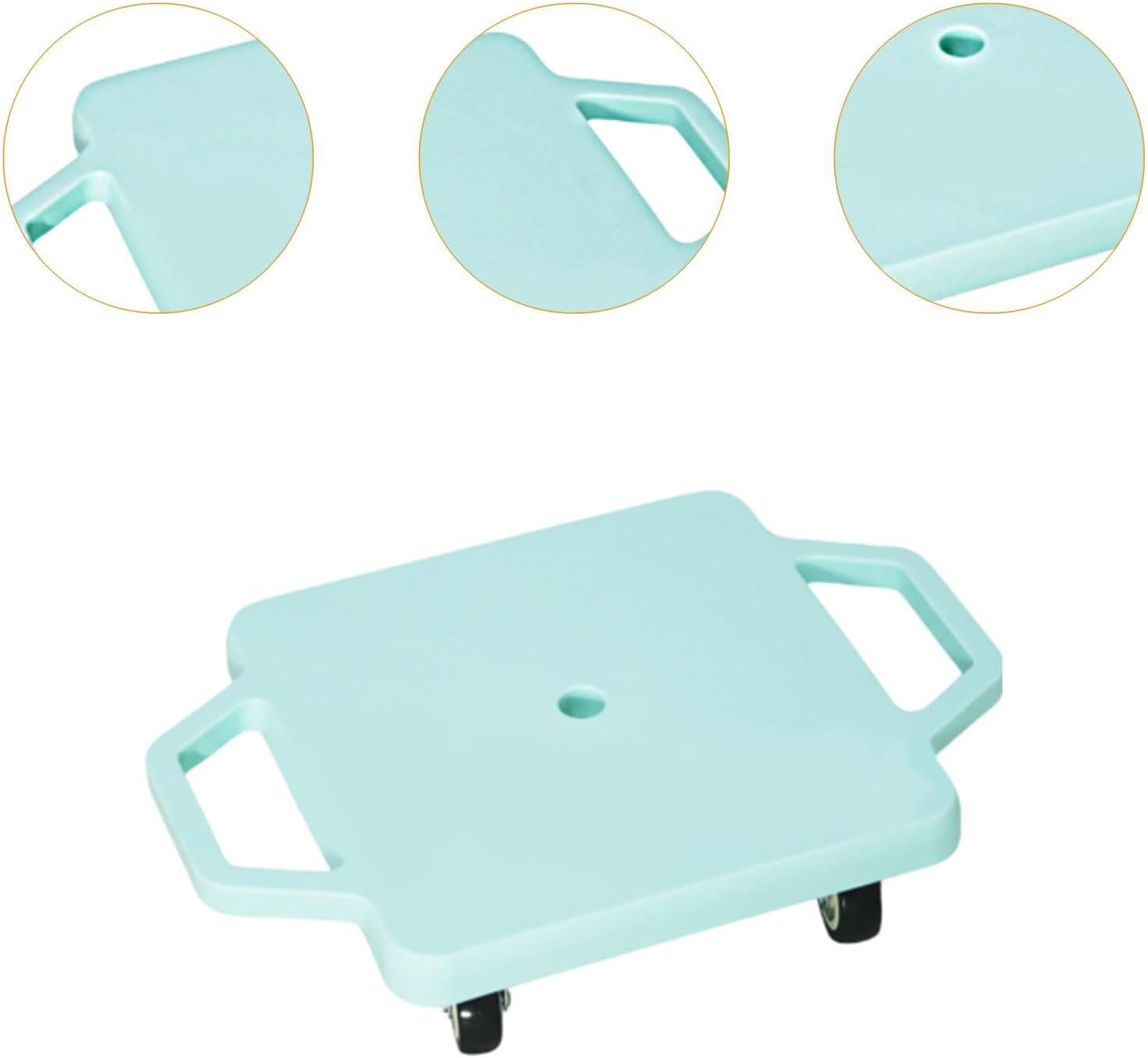 Scooter Board with Handles for Kids Training Equipment with Rollers for, Blue