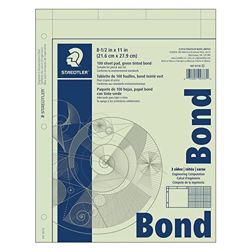 Staedtler® Engineering Computation Pad, 5 x 5 Grid, 100 Sheets