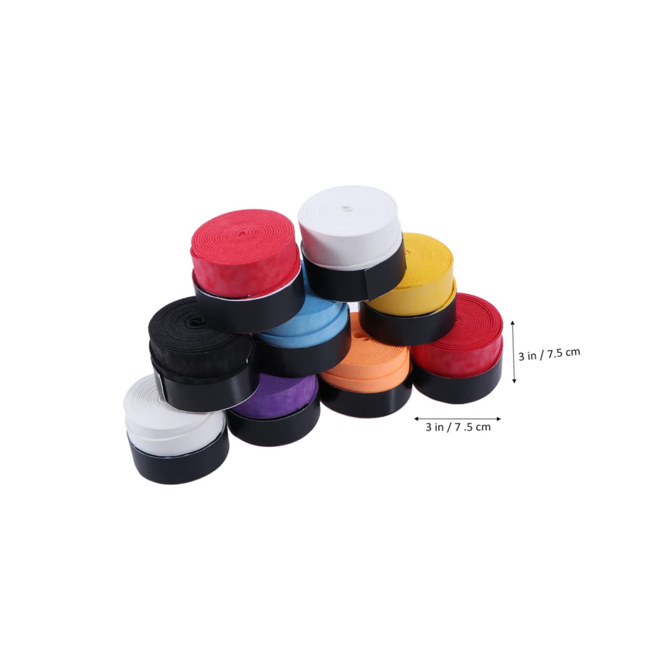 NAMOARLY 9 Pack Badminton Racket Overgrip Moisture Absorbent Tennis Squash Racket Grip Tape Thin and Soft Random Color