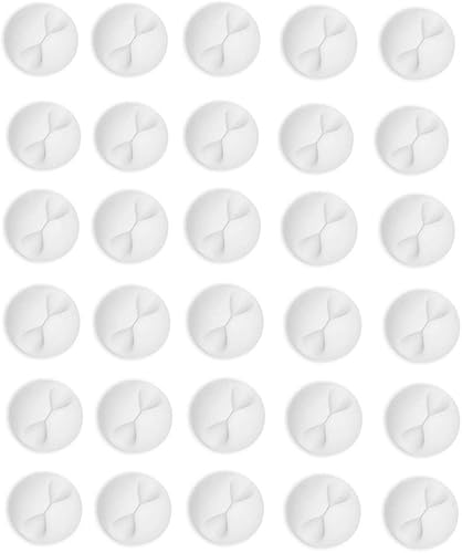 Clips para cables, soportes de cables compactos y adhesivos para organización de cables con fuerte respaldo adhesivo para cables de alimentación,