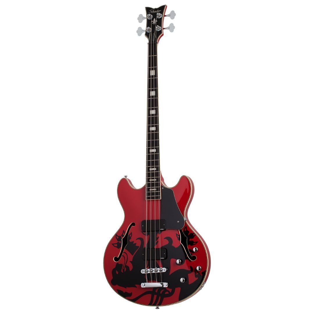 Amazon.com: Schecter Simon Gallup Corsair Signature Bass Guitar