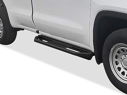 Miniatura 4 de APS Tableros de acero inoxidable con armadura lateral de 6.5 pulgadas compatibles con Chevy Silverado GMC Sierra 1500 2019-2025 Regular Cab y