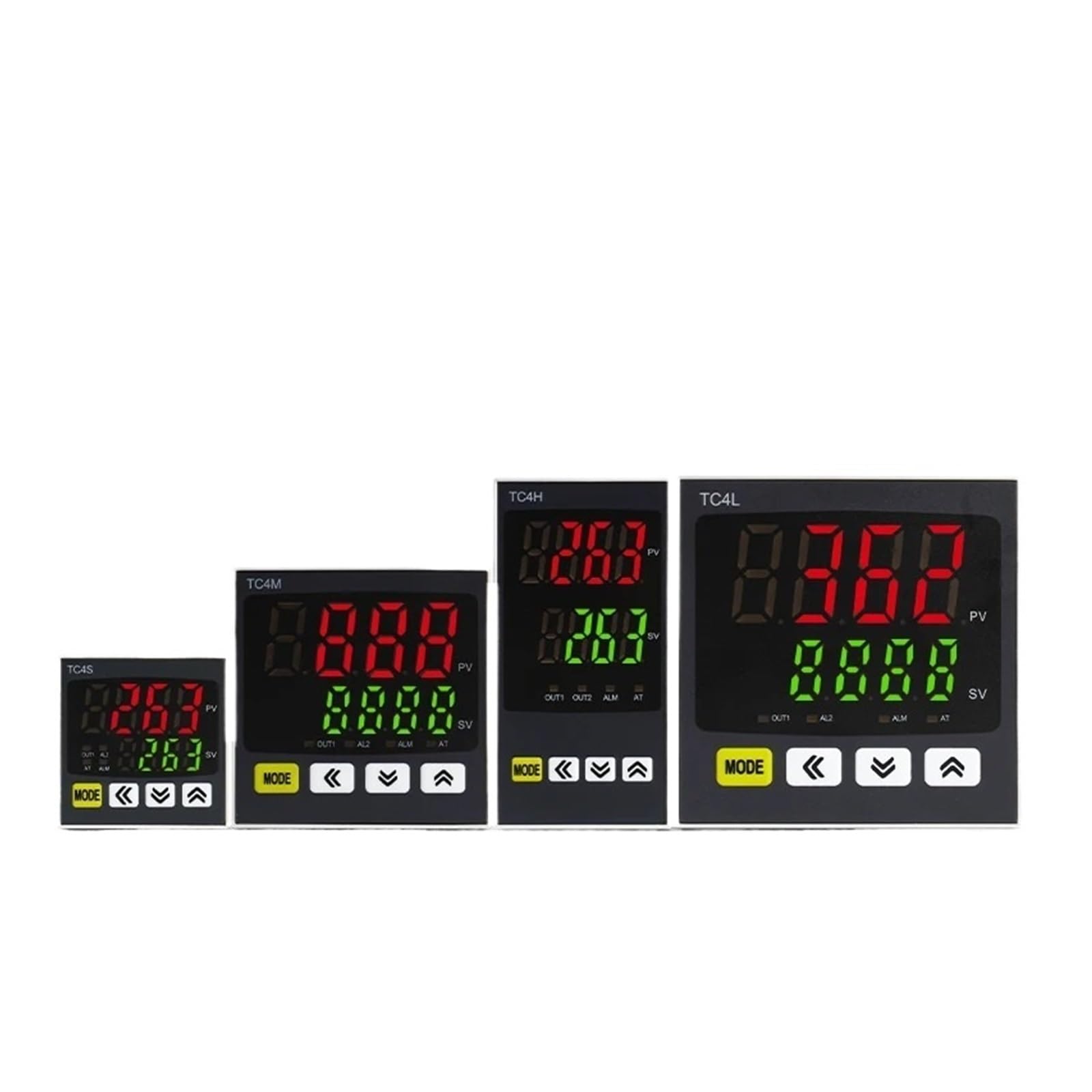 temperaturregler Digitaler Thermostat SSR + Relais-Ausgang Universaleingang TC4S TC4H TC4M PID-Temperaturregler Regler SSR-Relais 110VAC 220V(TC4S 48X48)