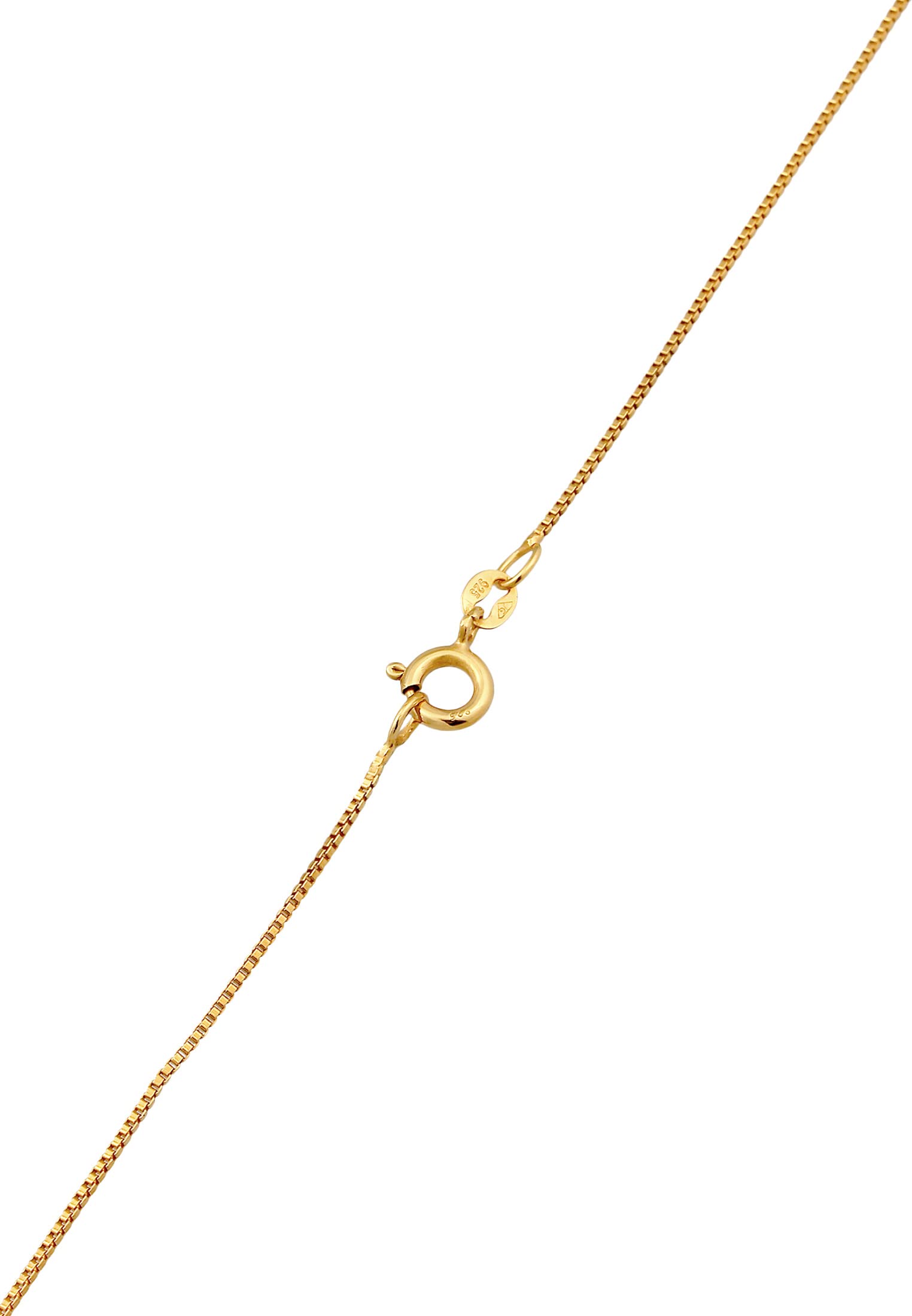 Kuzzoi Collier pour homme en argent sterling 925 plaqué or avec pendentif en forme de plaque ronde 15 mm, Argent sterling