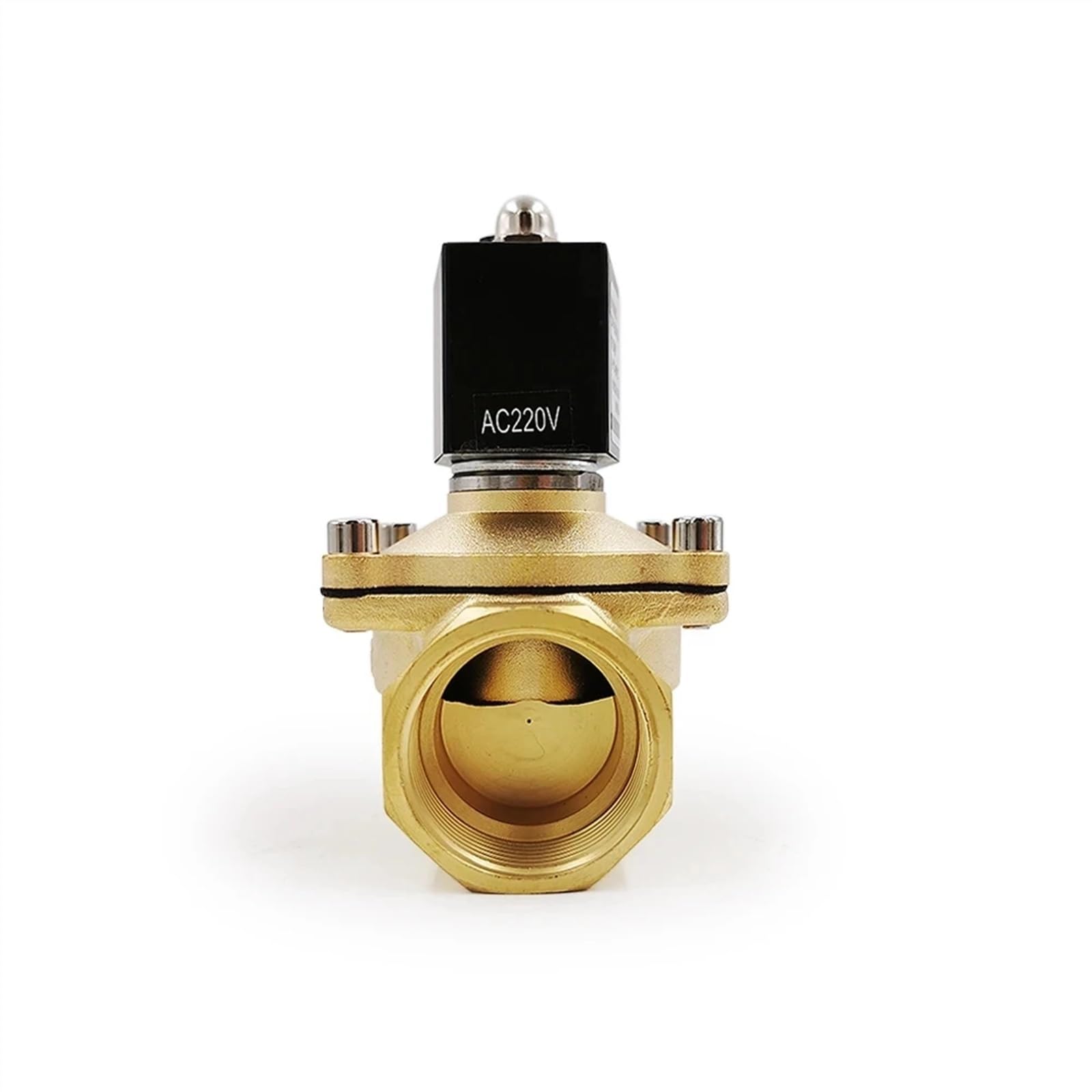 1 szt. 1/4" 3/8" 1/2" 3/4" 1" 1-1/4" normalnie zamknięty mosiężny zawór elektromagnetyczny DN15 DN20 12V/24V/220V/110V (Ac220v,DN10)