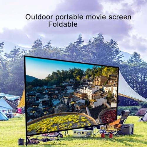 Pantalla de proyección plegable de 150 pulgadas 16:9 miniatura 2
