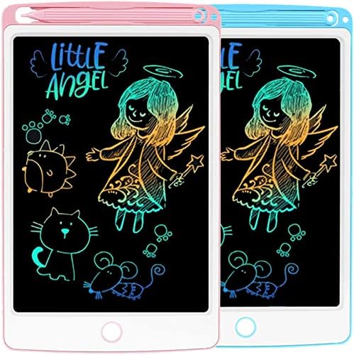 2 Pack LCD Writing Tablet – NOBES Drawing Board for Kids|8.5″ Colorful Toddler Gift Toy for 3+4 5 6 7 8 Year Old Girl | Toy Gifts for Girls Boys | Educational Learning Birthday Gift (Pink and Blue)