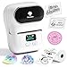 Produktbild Phomemo M110 Etikettendrucker Beschriftungsgerät Selbstklebend - Tragbarer Etikettiergerät Bluetooth Etikettendrucker Labledrucker,für Barcode, Einzelhandel,kleine Unternehmen,für Android & iOS -Weiß