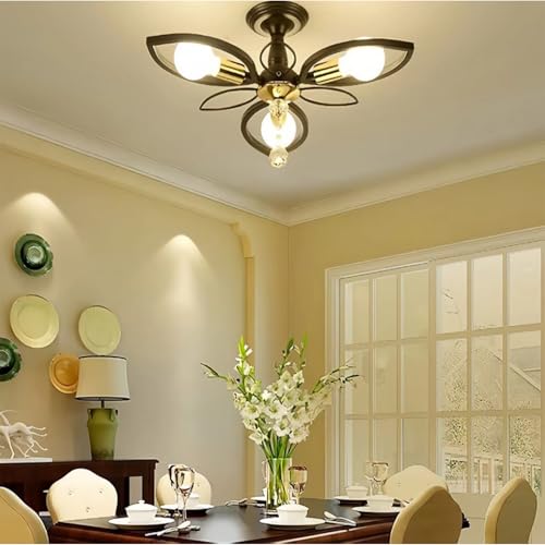 Luz de techo moderno floral para decoración interior de dormitorios confortables y cocinas