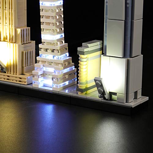 LIGHTAILING Licht-Set Für (Architecture New York City) Modell - LED Licht-Set Kompatibel Mit Lego 21028(Modell Nicht… – Bild 4