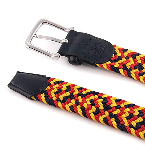Image of Fabio Valenti Canvas Elastic Fabric Woven Stretch Braided Belts for Men Women Junior with Multicolored /Full Sizes