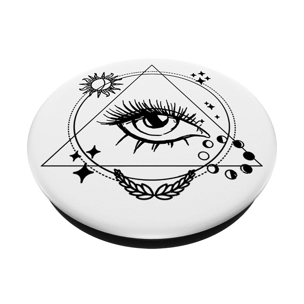 Amazon.com: Sun Moon Luna Third Eye Stars Bohemian Masonic All Seeing  PopSockets Swappable PopGrip : Cell Phones & Accessories