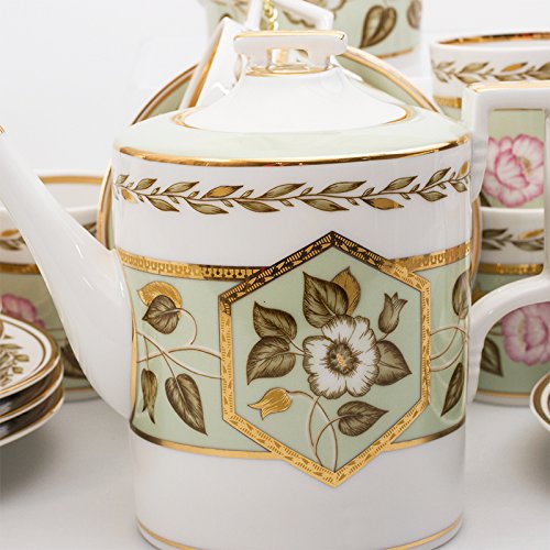 Imperial/Lomonosov Porcelain 20-Piece Tea Set for 6 Persons