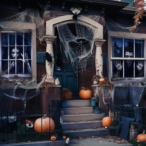 Cortinas terroríficas de Halloween para transformar tus ventanas en una escena de terror 3