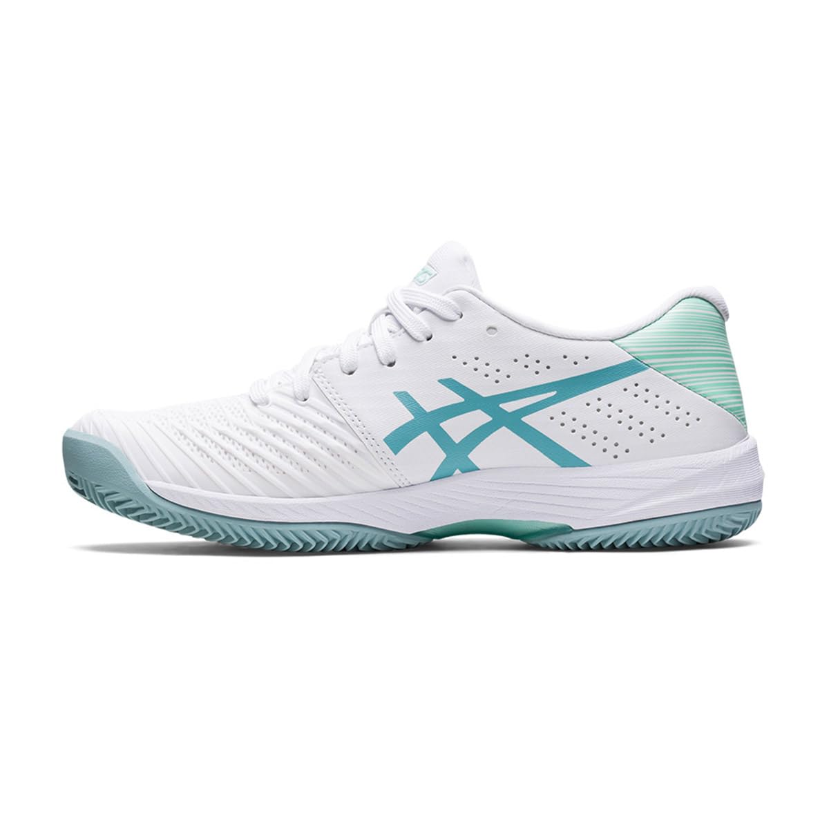 ASICS Damen Tennisschuhe Solution Swift FF Clay 1042A198 White/Smoke Blue