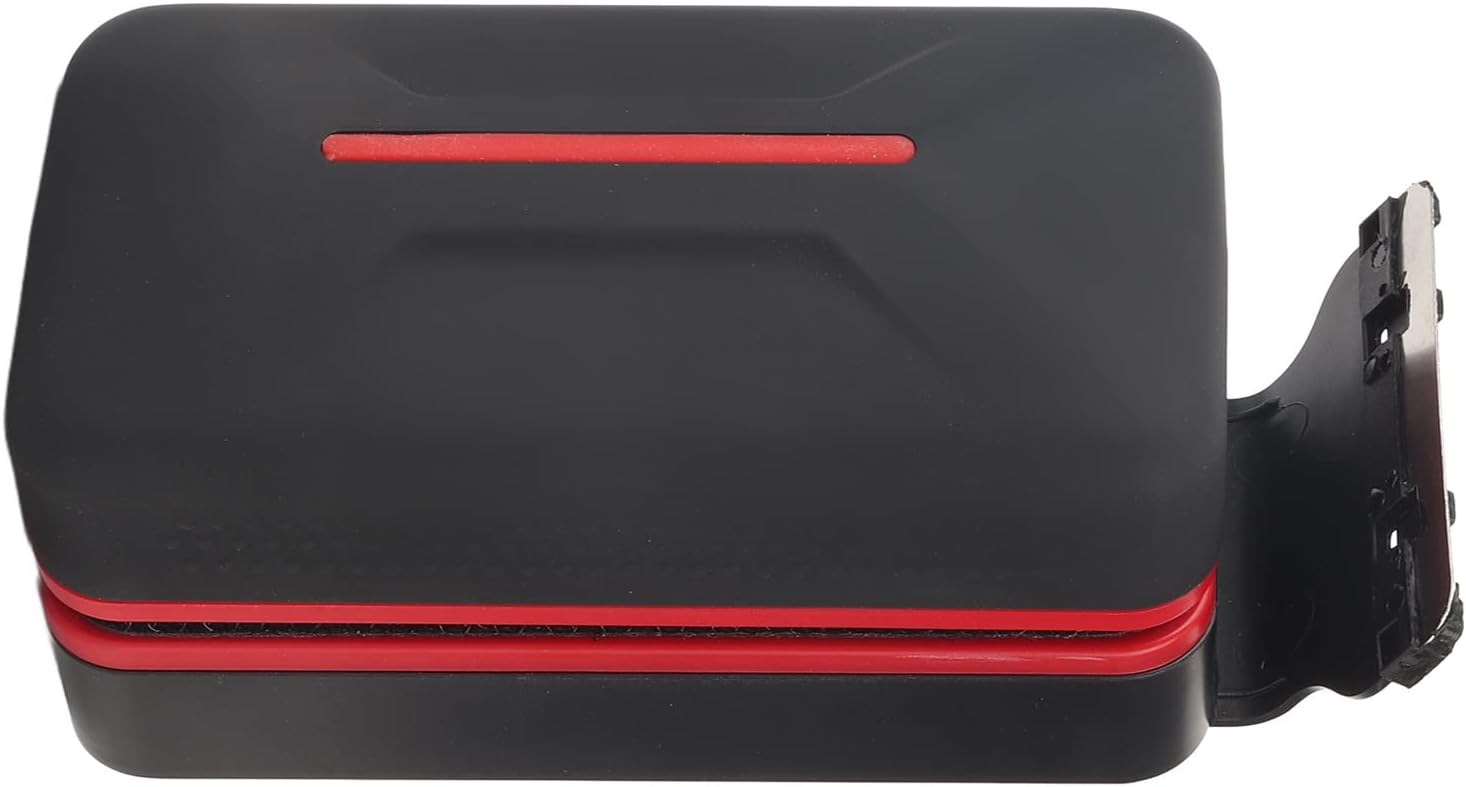 Focket Magnetic Aquarium Cleaner, Strong Magnetic Force Double Cleaning Scraper, Magnet Glass Cleaner with Floating Scraper for Aquariums Glass Doors and Windows (L, Suitable for 10mm/0.4in)