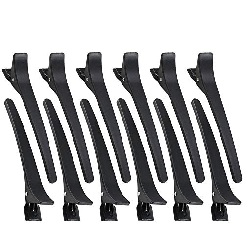 KAIMENG Hair Clips Hairdressing Hair Marking Tools Accessories 11 cm Black - 12 Pieces
