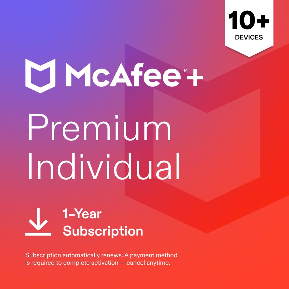 McAfee+ Premium 2027 Antivirus Software, Unlimited Devices | Auto-Renews | 1-year subscri…