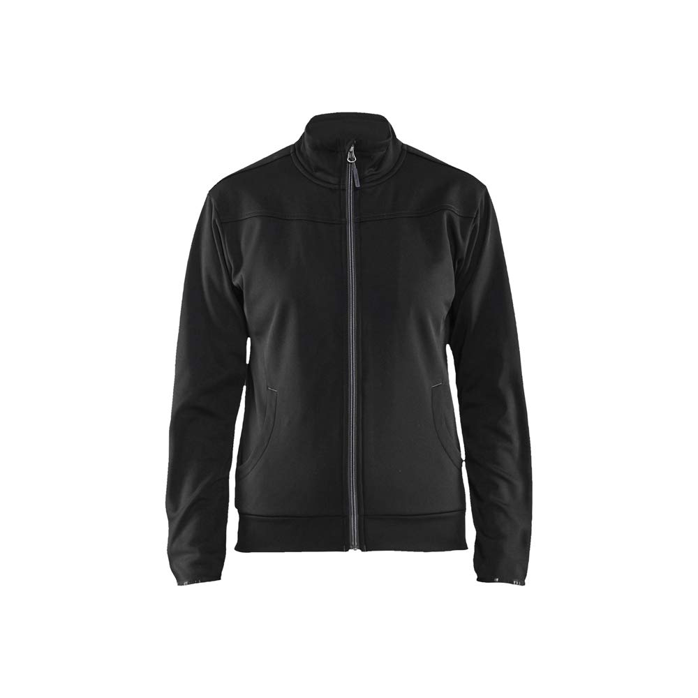 Blaklader 339425269998XXXL Women's Zip Sweatshirt - Black/Dark Grey, Size XXXL
