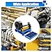 Hydraulic Hose Crimper with 8 Sets of Dies (10-31mm), High Pressure Hydraulic Hose Crimping Tool, 0.01mm Accuracy, Handheld Hose Crimping Machine for Automotive, Industrial & Plumbing Pipes, Black