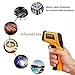 ANGGO Infrared Thermometer, Non-Contact Digital Laser Temperature Gun -58℉～788℉(-50℃～420℃) for Cooking/Air/Refrigerator/Pet (Yellow)