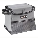 High Road StableMate Car Trash Bin with Leakproof Lining and Lid (Small, Gray)