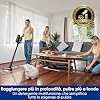 Tineco FLOOR ONE SWITCH S7 Stretch Aspirapolvere lavapavimenti multifunzione 5 in 1, design piatto a 180°, asciugatura rapida con aria calda a 85°C, design anti-groviglio