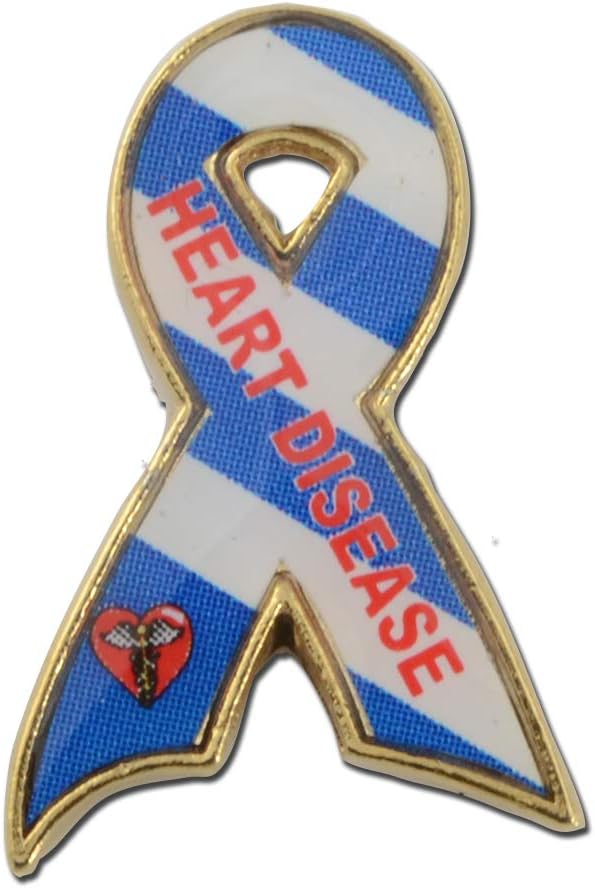 STOCKPINSHeart Disease Awareness Lapel Pin โ Wear Your Support for Heart Health Awareness and Advocacy