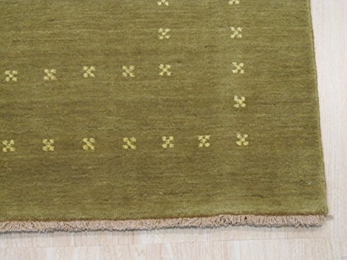 Eorc Ll4Ol9X12 Handmade Wool Lori Baft Rug, 9' X 12', Green #TOP4