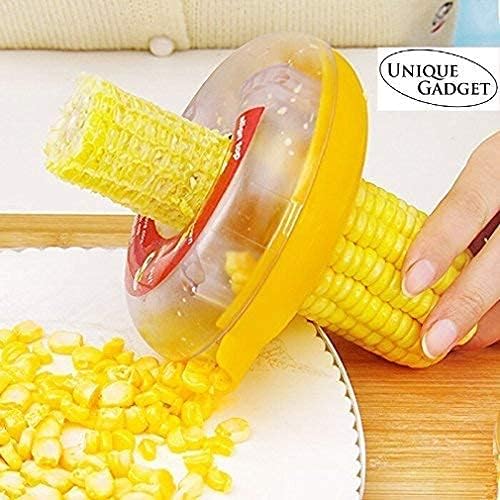 UNIQUE GADGET Plastic Corn Cutter, Yellow