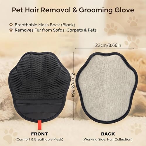 Solución para pelo de mascotas incrustado con este cepillo estático reutilizable de limpieza 8