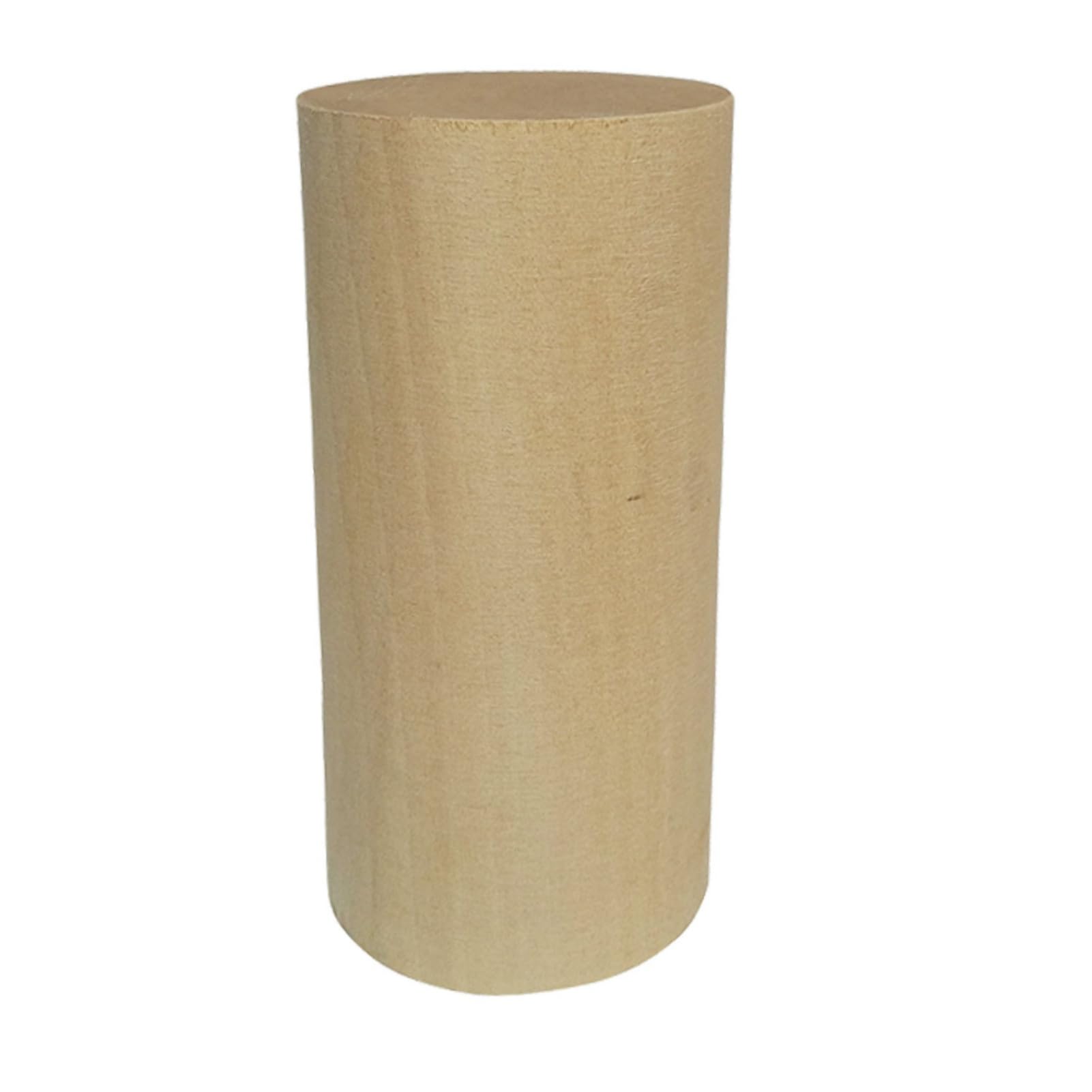 Dxcaicc Cilindros de Madera Maciza (Paquete de 5), Adecuados para Manualidades,Diameter 4*Height 8 cm（5PCS