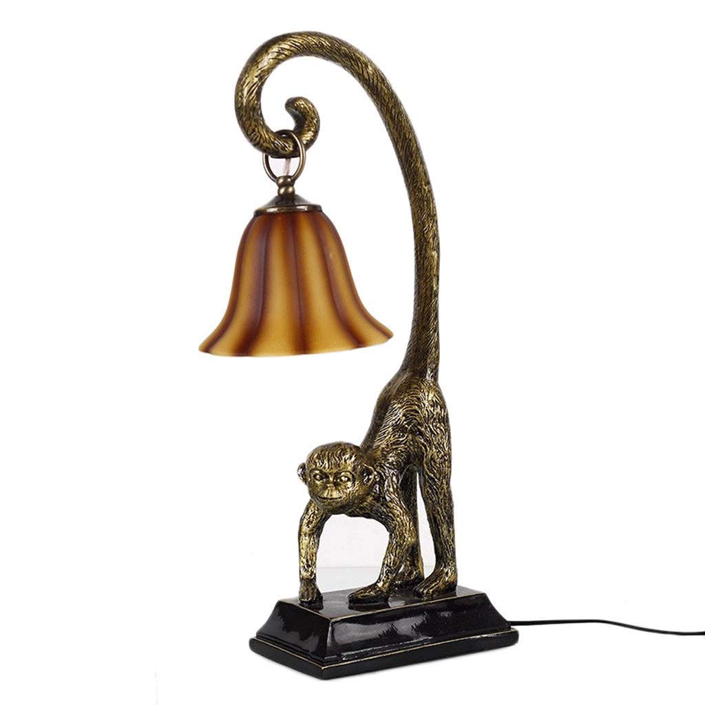 SHYPT Design Monkey Business Sculptural Table Lamp, Table Lamp Light Resin Monkey Face Its